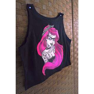 (reserved) Mini Ariel Sinner Crop Top BN
