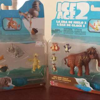 Original Ice Age 2 Figurines Set Of 2. Toys By Mattel