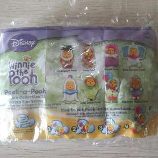 Disney Winnie The Pooh peek A Pooh Wear Collection 13 Circus Fun Edition Tomy Yujin Eeyore Piglet Roo Heffalump Lumpy