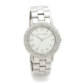 Authentic Silver Marc By Marc Jacobs Marci Pave Watch