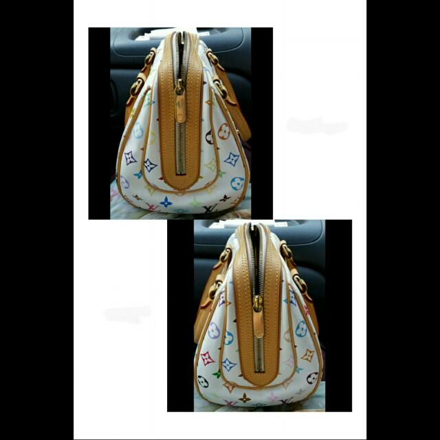 Authentic Louis Vuitton LV Murakami Priscilla Multicolore Bag (Category: Purses & Pouches) located in Singapore. Submitted by joyfleur (Listing ID 66994755, Image 4). Description: Authentic Louis Vuitton Priscilla bag 10.5" L x 7.5" W x 8.25" H In good condition Comes with LV dustbag and carrier Nett price Price is firm. Questions about reducing the price and trade-ins will not be answered. Key clochet is not included as this bag originally doesn