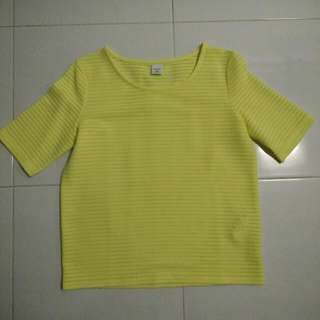 Yellow Blouse Under Bossini Brand