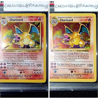 1st Edition, Shadowless and Unlimited Base Set Pokemon Cards
