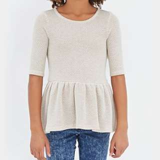 BNWT Forever 21 peplum top