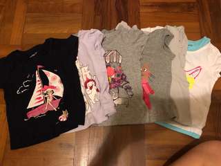 6 x bundle lot of Baby Gap tshirts - size 3 yrs