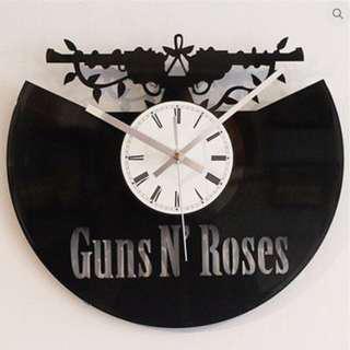 Guns N' Roses Cut Vinyl Clock 12"