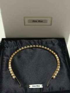 MiuMiu Classic Headband Brand New
