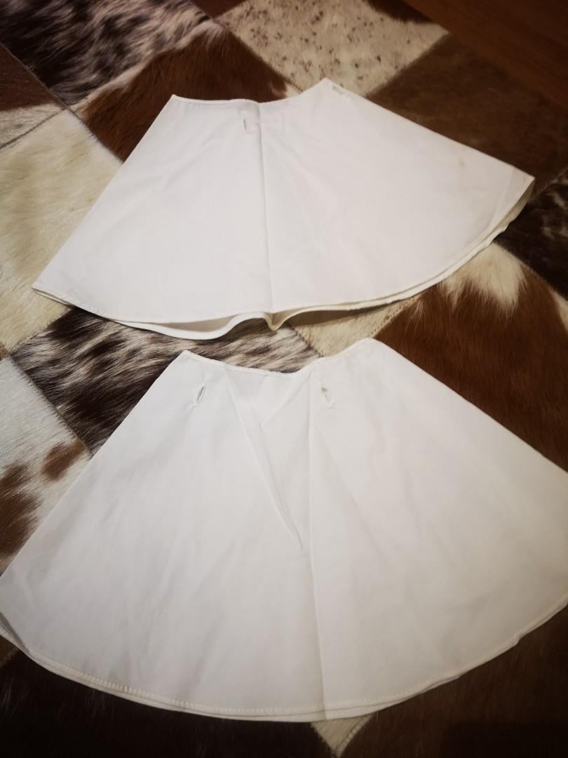 White cotton jacket (Category: Coats, Jackets and Outerwear) located in Singapore. Submitted by kelho (Listing ID 209377274, Image 8). Description: Cut label. Cotton so very suitable for local weather. Detachable Bell sleeves. One piece only. Get it at only $35 now! Below costs. There is a minor faint yellow marks at the bottom as shown on photo. Clearing all as I'm no longer in this fashion business. Welcome bulk purchase. Will give special clea
