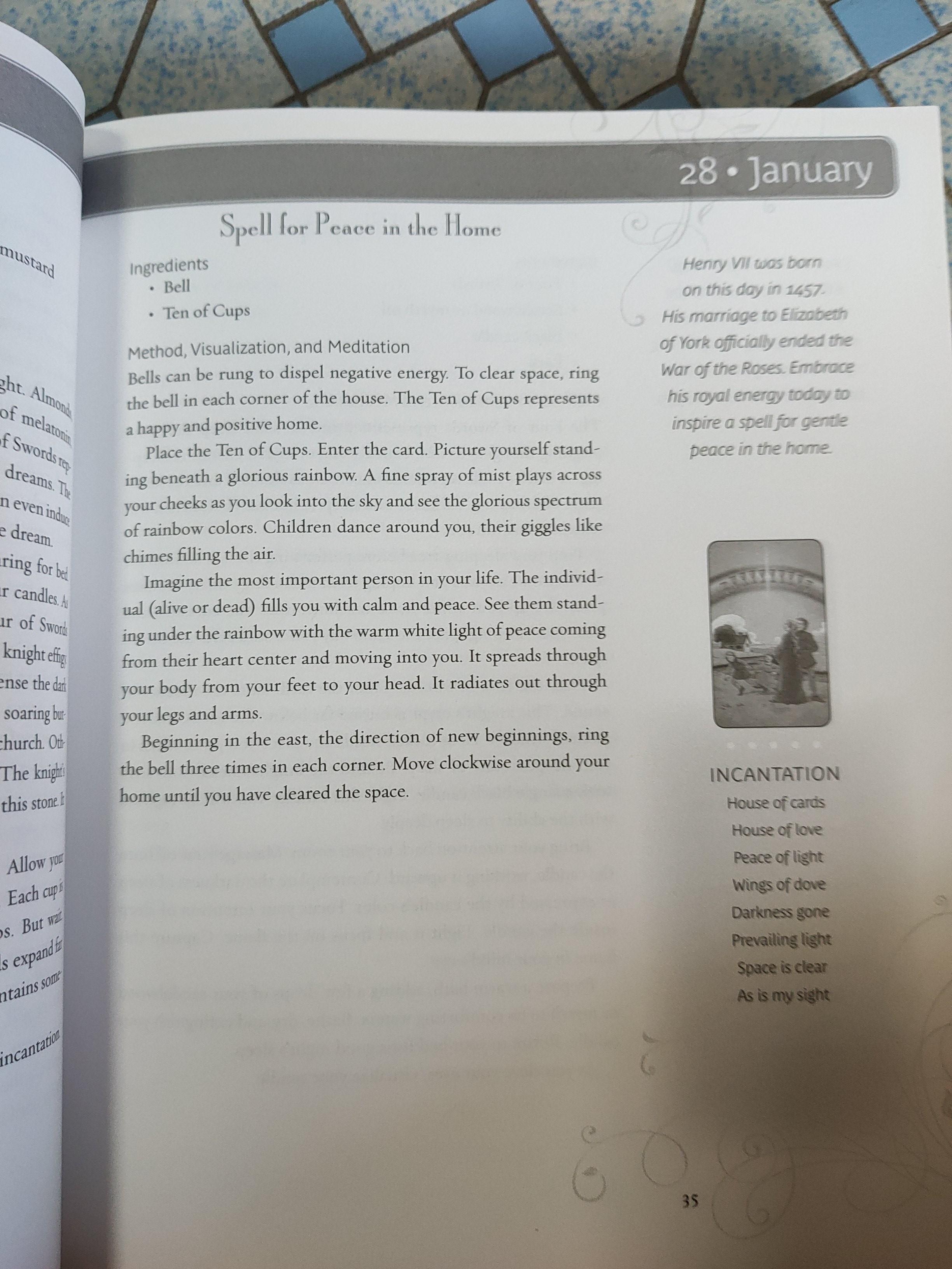 365 Tarot Spells by Sasha Graham (Category: Assessment Books) located in Singapore. Submitted by wei_soon (Listing ID 268682583, Image 3). Description: Condition 9.5/10 Bought for $37.95 at kinokumiya.