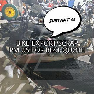Immediate Payment Motor Bike for export scrap