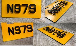 (Ready Stock)Ebike Number Plate/PAB ''Mini Black & White Horse''