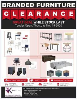 Branded Furniture Clearance Sale