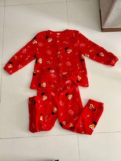 Elmo Sesame Street Fleece Sleepwear Pyjamas