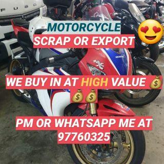 EXPORT SCRAP MOTORBIKE MOTORCYCLE BIKE