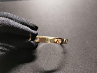 18K yellow gold 10 diamond cartier love bracelet bangle