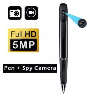 New HD 5MP DV Voice Recorder Mini Camera Video Photo Recording Pen Sport Class Students Business Comcorder Noise Reduction Support 128GB Card Hidden SPY Camera