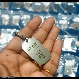 Handmade Craft Personalise Fully Customise Custom Made Keychain Necklace Engrave Print Stainless Steel Black White Colour Business Company Bulk Logo Design Words 50 100pcs 30pcs Own Choice Christmas Gift Image Friends Couple Anniversary Wedding Bridesmaid