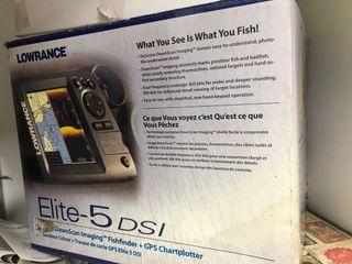 lowrance elite-5 dsi chart plotter fish finder
