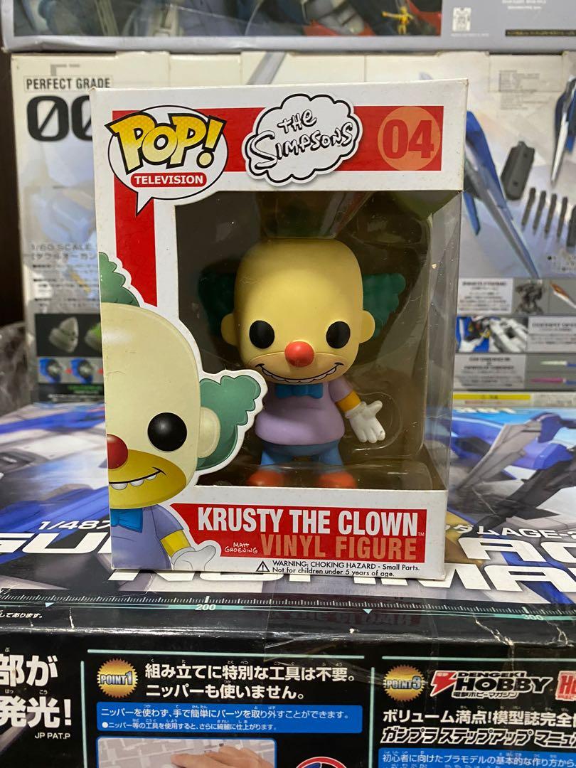 Funko the POP! The Simpson rare #04 krusty the clown (Category: Toy Figures) located in Singapore. Submitted by laughingwanderer (Listing ID 1068955884, Image 1). Description: BNIB Never open Buyers feel free to check online on pop price guide or hobbydb.com Check with eBay and PPG website All prices are in USD ** Deal policy is that no reservation and I don’t take deposit. If want straight we deal. If that day you can’t make it come back again a