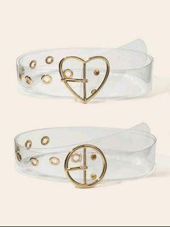 Heart & Round Transparent Belt