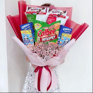 Chocolate bouquet/ makeup bouquet / snack bouquet