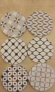 Clearance 6pc Modern Coaster Set Selling Cheap