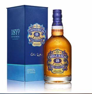 Chivas Regal 18 years (1 litre), 12 years (1 litre)