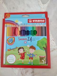 BN Stabilo 24 colored pencils