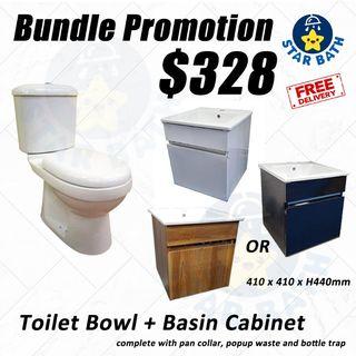 Toilet Bowl and Basin Cabinet Promotion