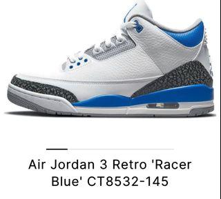 Nike Air Jordan 3 Retro ‘Racer Blue’