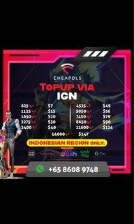 [INDONESIA] Guaranteed Cheapest Valorant Points Top-Up/ VP Top UP valorant/ VALORANT POINT TOP UP 