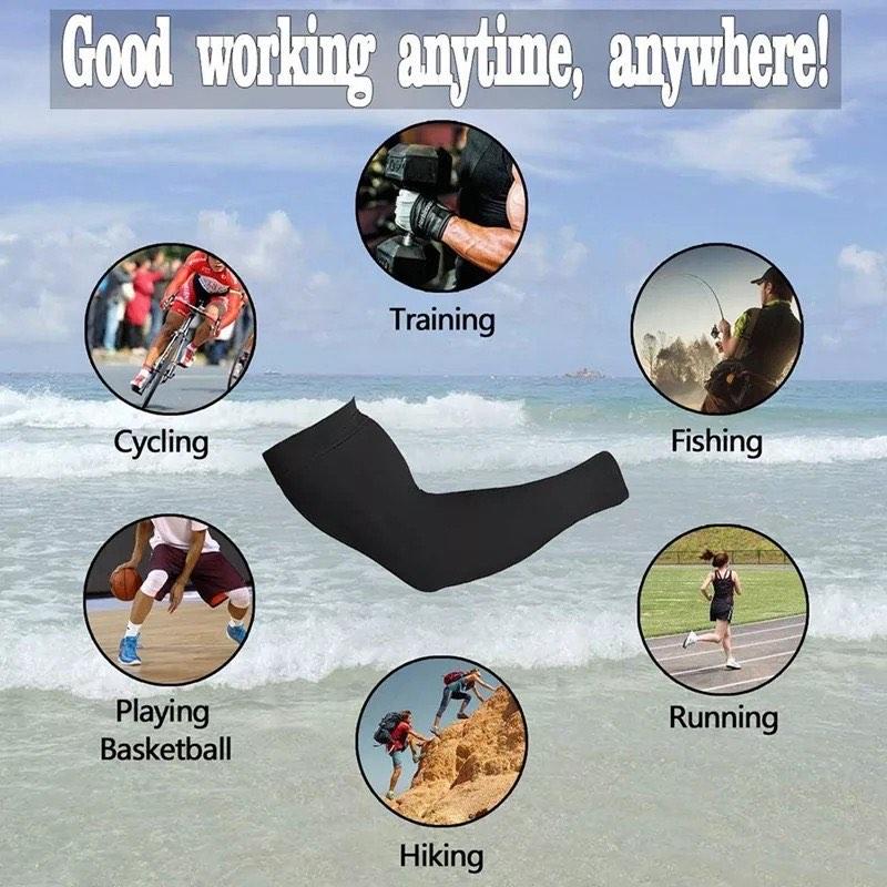 [Brand New] Quick Dry Arm Socks | Hand Socks | Long Sleeve | Arm Sleeve UV Protection | Motorbike sleeve (Category: Tshirts & Polo Shirts) located in Singapore. Submitted by ecembroid (Listing ID 1188152034, Image 2). Description: Quick Dry Arm Socks | Hand Socks | Long Sleeve | Arm Sleeve UV Protection | Motorbike sleeve Quick dry arm socks, that keeps your arms protected under the hot sun. Suitable for all kinds of outdoor activities. Single (1