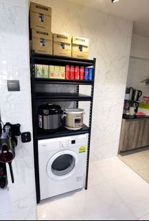 Ready Stocks Washing machine rack Boltless Adjustable Individual Shelving Height Free Delivery Fast Assembly Sturdy Metal Steel