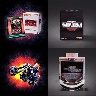 Hot Wheels: SDCC Exclusive Ghost Rider + Razor Crest(Beskar Edition)