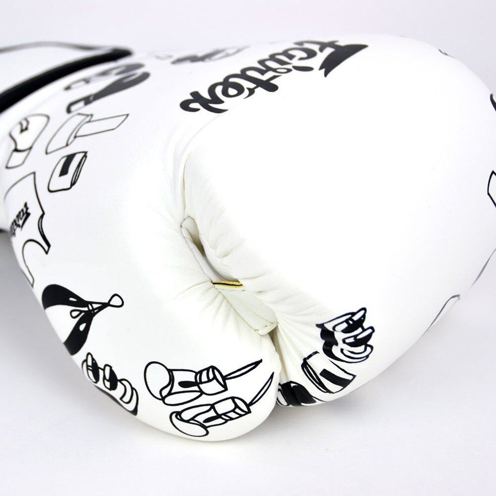 14oz Fairtex Muay Thai Boxing Gloves BGV14 W Muay Thai Boxing Gloves - 14oz - Authentic from Thailand - Brand New (Category: Other Sports Equipment and Supplies) located in Singapore. Submitted by uprising (Listing ID 1201308061, Image 3). Description: BGV14 W gloves with graffiti art for that personalized look - Microfiber Gloves - Longer handcuff than #BGV1 to protect the wrist - Brand new pattern & design - Palm looks pretty close to #BGV6 wit