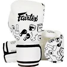 14oz Fairtex Muay Thai Boxing Gloves BGV14 W Muay Thai Boxing Gloves - 14oz - Authentic from Thailand - Brand New (Category: Other Sports Equipment and Supplies) located in Singapore. Submitted by uprising (Listing ID 1201308061, Image 1). Description: BGV14 W gloves with graffiti art for that personalized look - Microfiber Gloves - Longer handcuff than #BGV1 to protect the wrist - Brand new pattern & design - Palm looks pretty close to #BGV6 wit