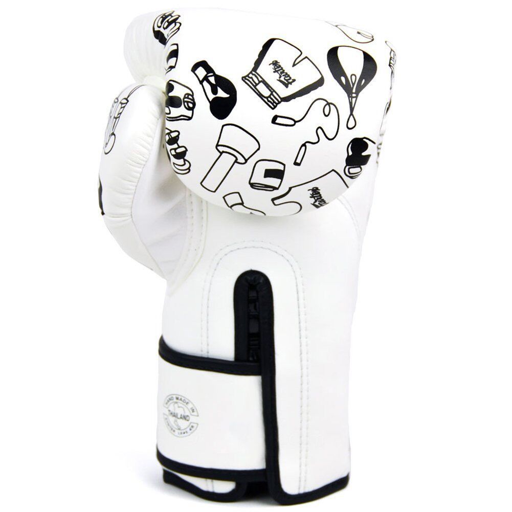 14oz Fairtex Muay Thai Boxing Gloves BGV14 W Muay Thai Boxing Gloves - 14oz - Authentic from Thailand - Brand New (Category: Other Sports Equipment and Supplies) located in Singapore. Submitted by uprising (Listing ID 1201308061, Image 4). Description: BGV14 W gloves with graffiti art for that personalized look - Microfiber Gloves - Longer handcuff than #BGV1 to protect the wrist - Brand new pattern & design - Palm looks pretty close to #BGV6 wit
