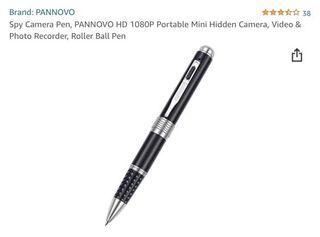 Spy Camera Pen, PANNOVO HD 1080P Portable Mini Hidden Camera, Video & Photo Recorder, Roller Ball Pen