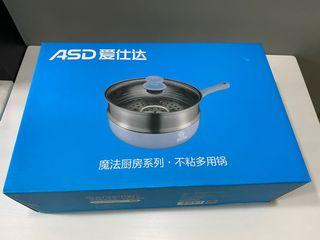 *NEW* ASD X Doraemon 24cm (induction compatible) wokpan + steamer cooker