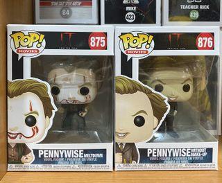 Pennywise Funko Pop #875 and #876