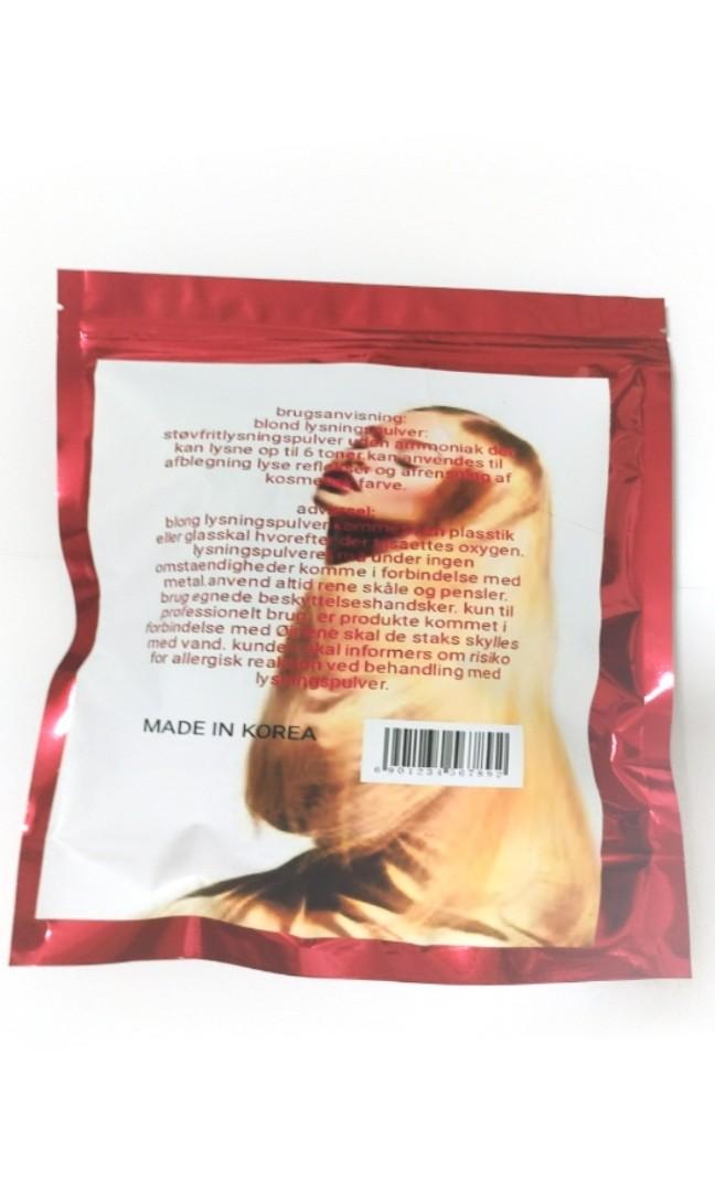 korea bleach powder 400ml (Category: Hair) located in Singapore. Submitted by nicholas_seah (Listing ID 1167764026, Image 4). Description: korea bleach powder 400ml 3 packs with free shipping.