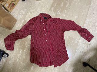 Authentic Ralph Lauren red strip shirt