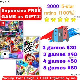 Mario Kart 8 Deluxe/Super Mario Party Nintendo Switch Games