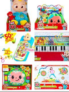 🔥INSTOCK🔥Cocomelon All Time Favourite Toy - Phone/Piano/Sound Book/Bedtime Doll/Piano Mat