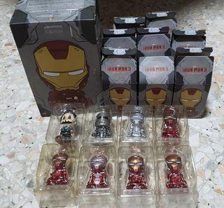 Hot Toys Mini Cosbaby Marvel Ironman 3 complete set of 8