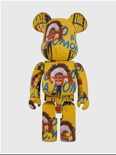 Bearbrick Andy Warhol × Jean-michel Basquiat 1000%