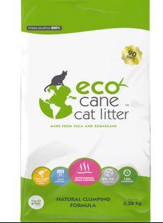 Eco cane cat litter