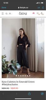 6STYLECO Kyra Culottes Emerald Green