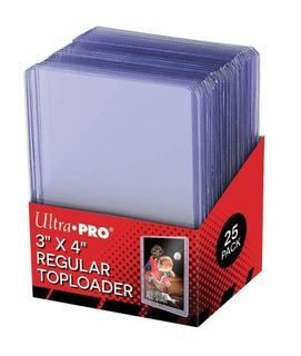 Ultra Pro Regular 3"x4" Clear Toploader Sealed Pack (25pcs)