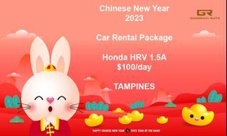 RENTAL - Chinese New Year 2023 - Honda HRV LX 1.5A - Silver